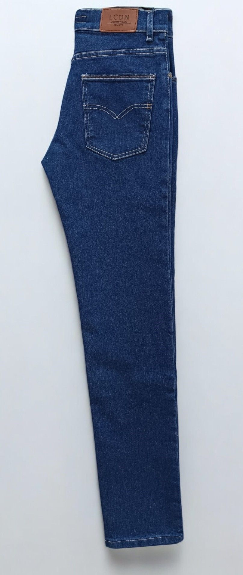 Pantalón vaquero elástico corte regular de tiro alto LCDN hombre - Imagen 3