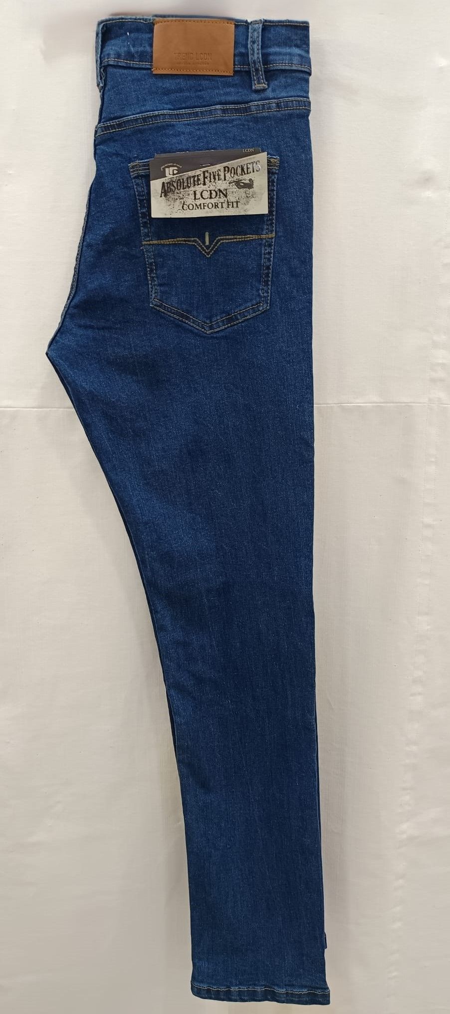 Pantalón vaquero de hombre slim fit algodón elástico LCDN