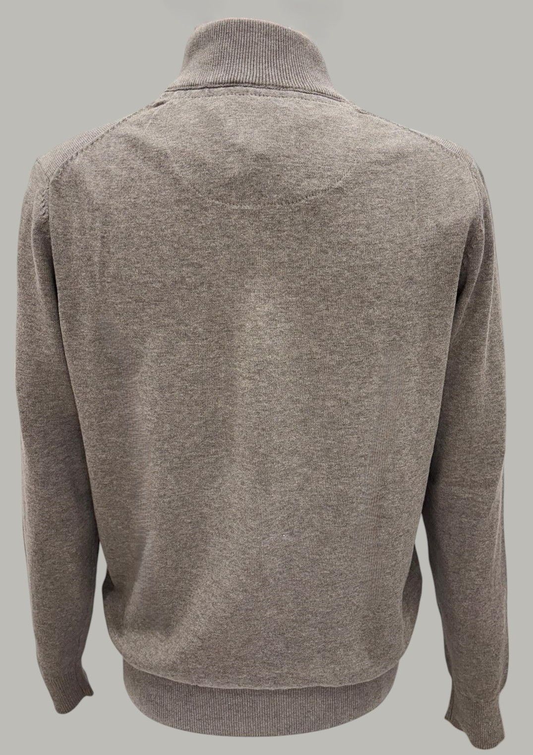 Jersey teckel topo de algodón media cremallera y botón hombre - Imagen 3