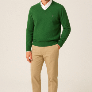 Jersey algodón pico verde teckel