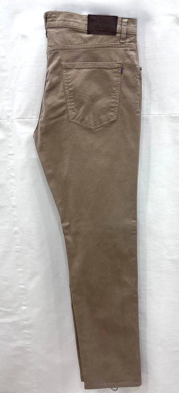 Pantalón beige de algodón corte regular LCDN hombre