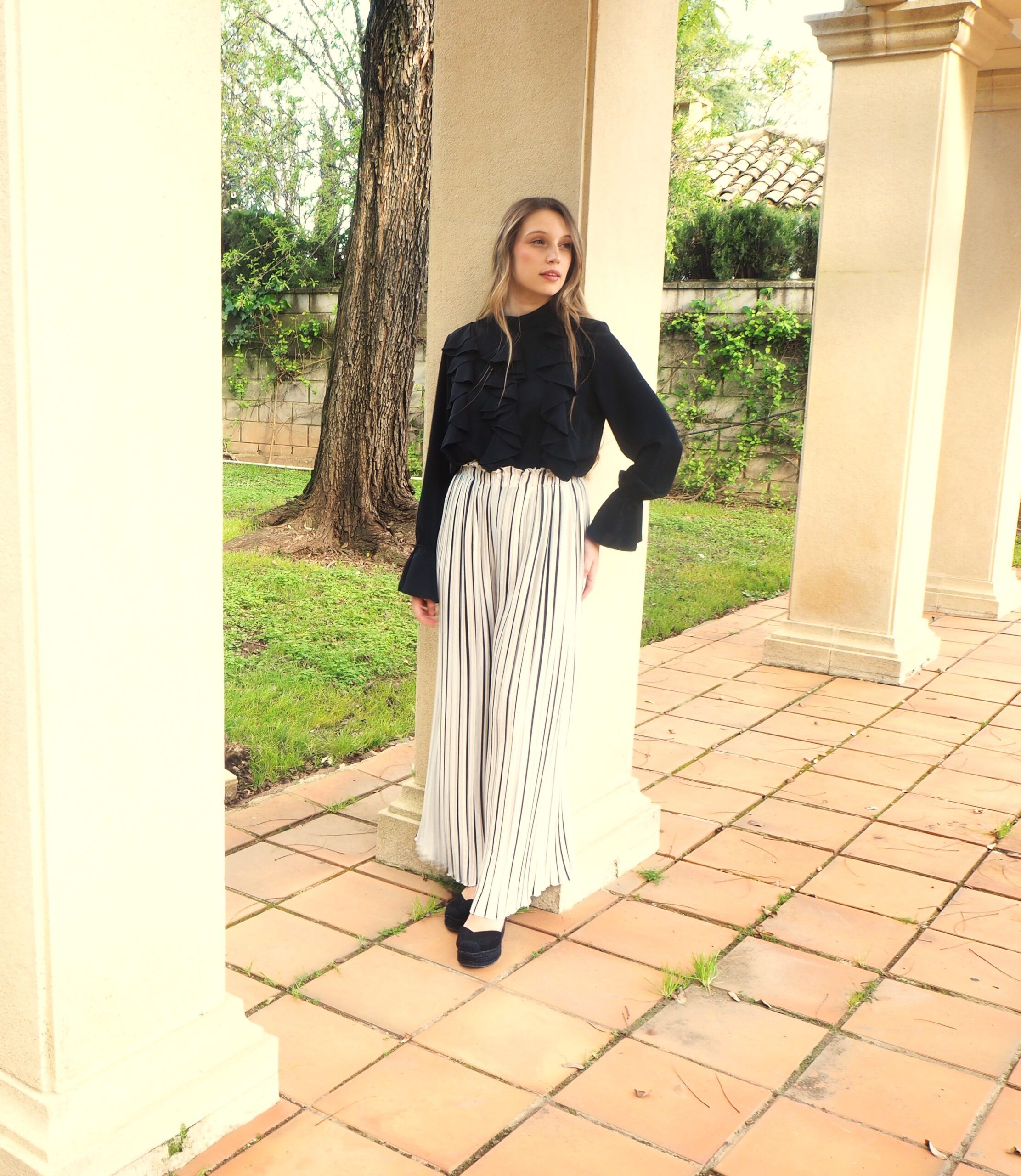 Blusa con volantes en cascada mujer - Imagen 5