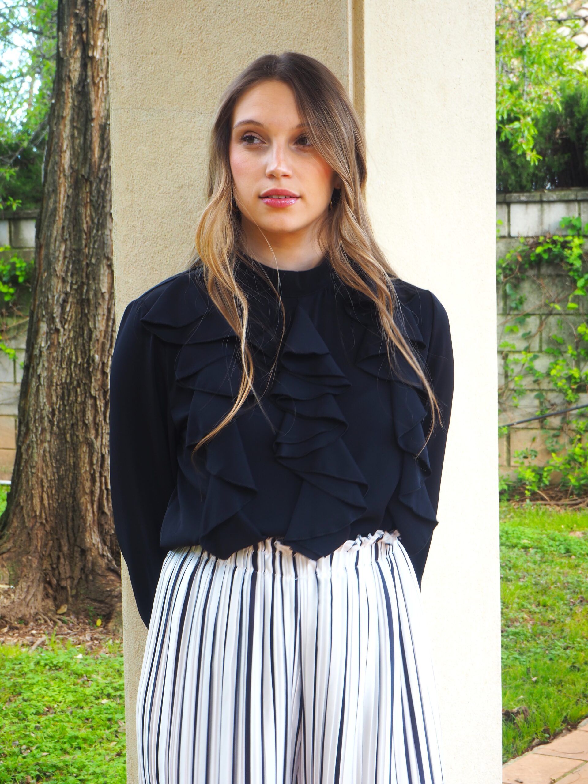 Blusa con volantes en cascada mujer - Imagen 3