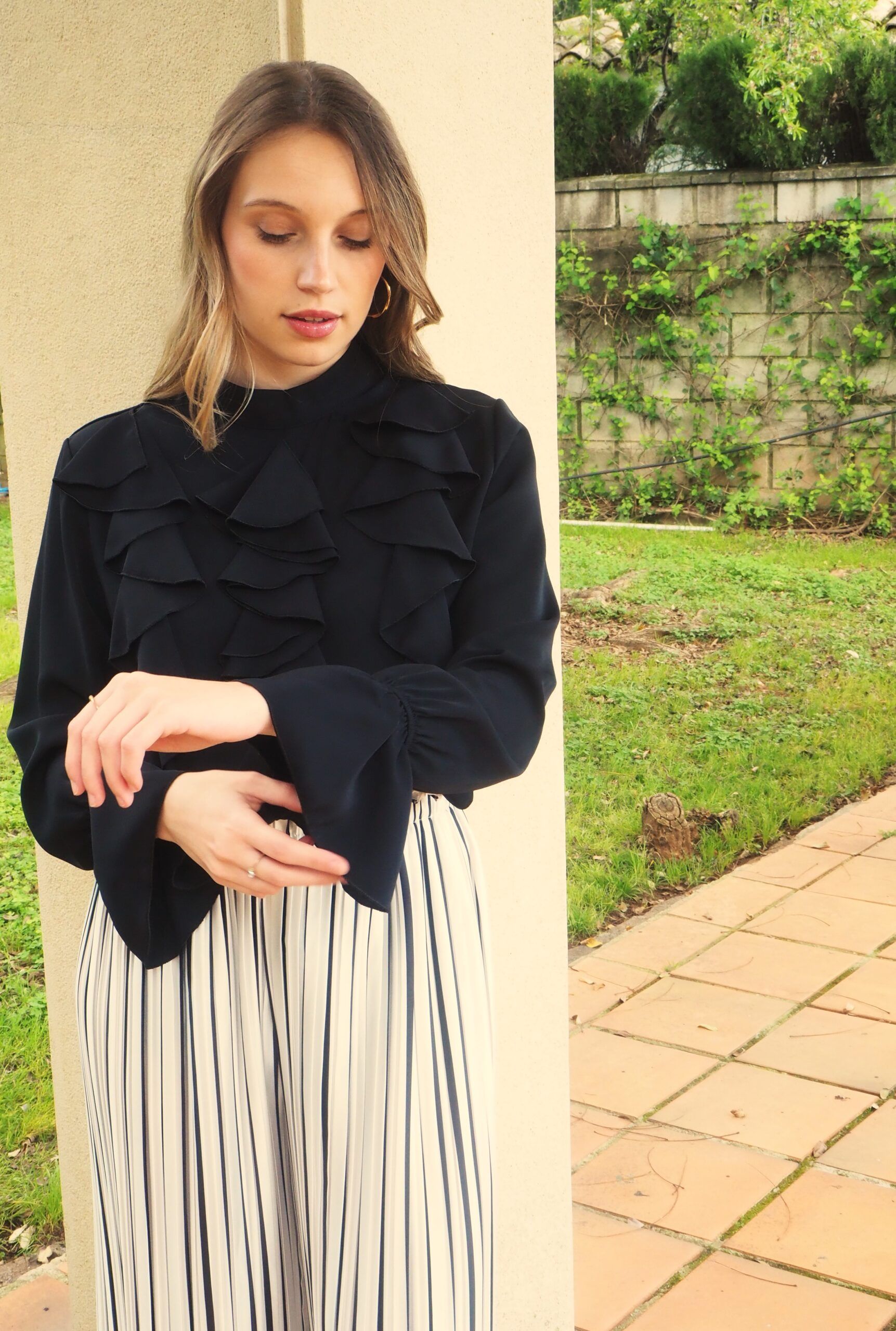 Blusa con volantes en cascada mujer - Imagen 2