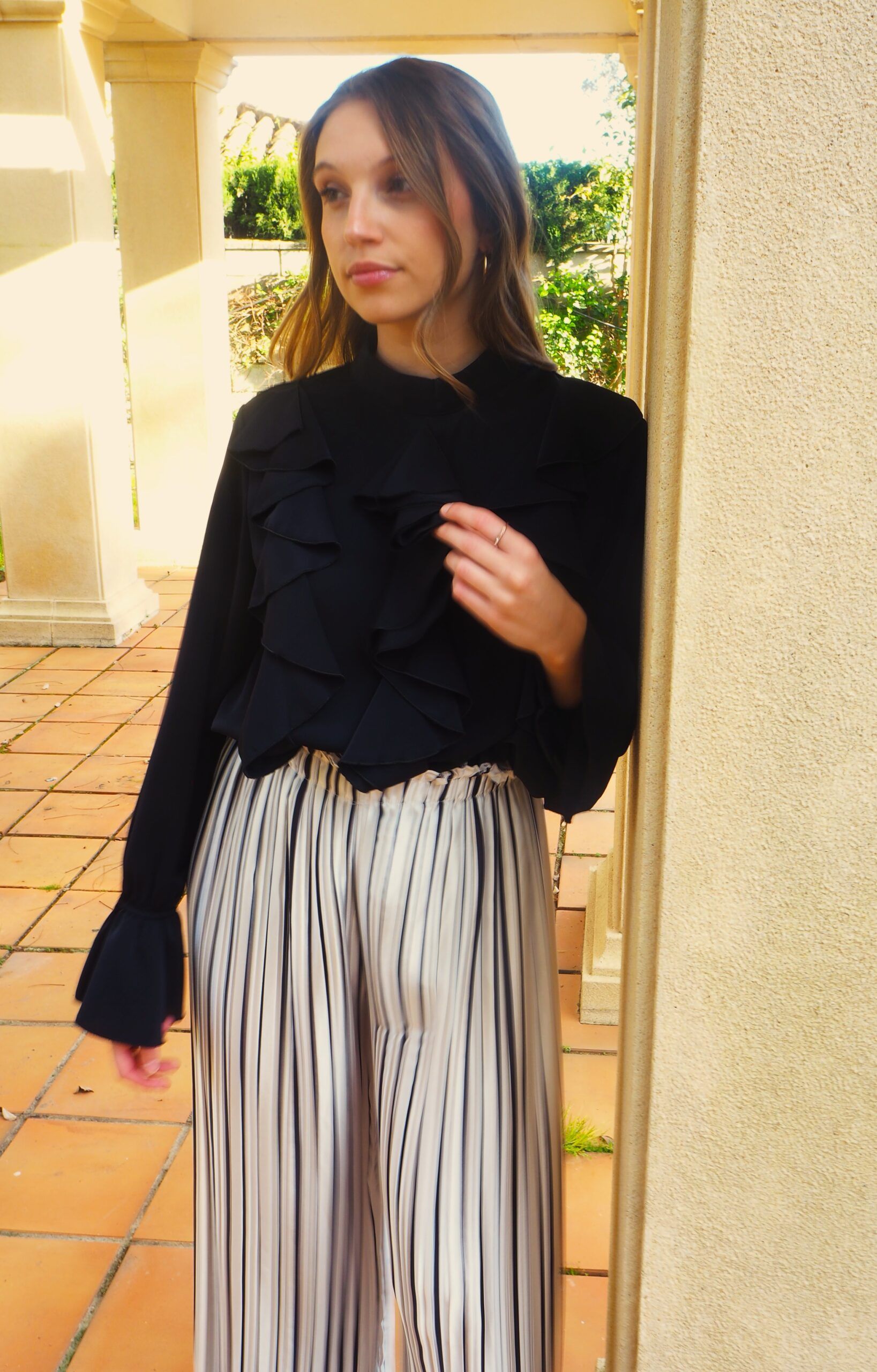 Blusa con volantes en cascada mujer - Imagen 6