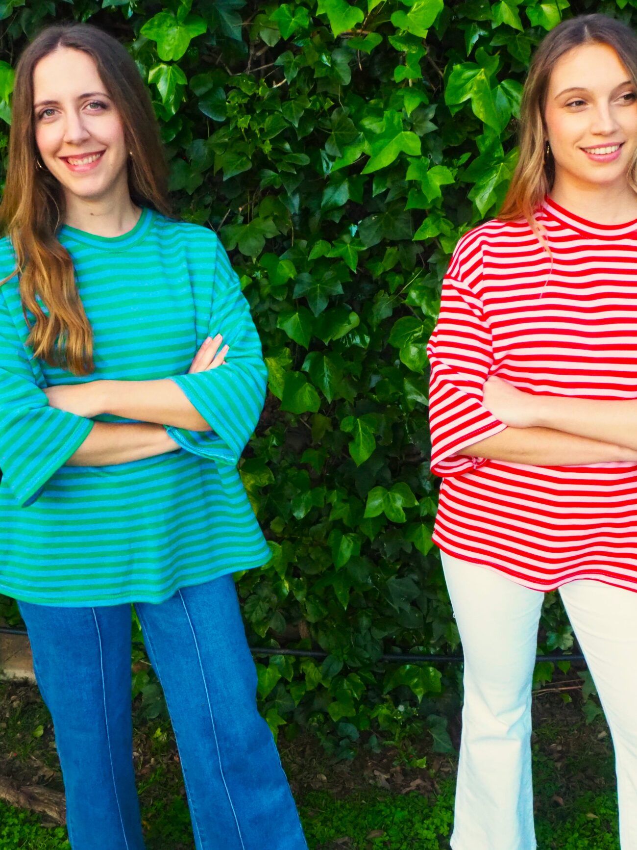 Sudadera de rayas oversize para mujer
