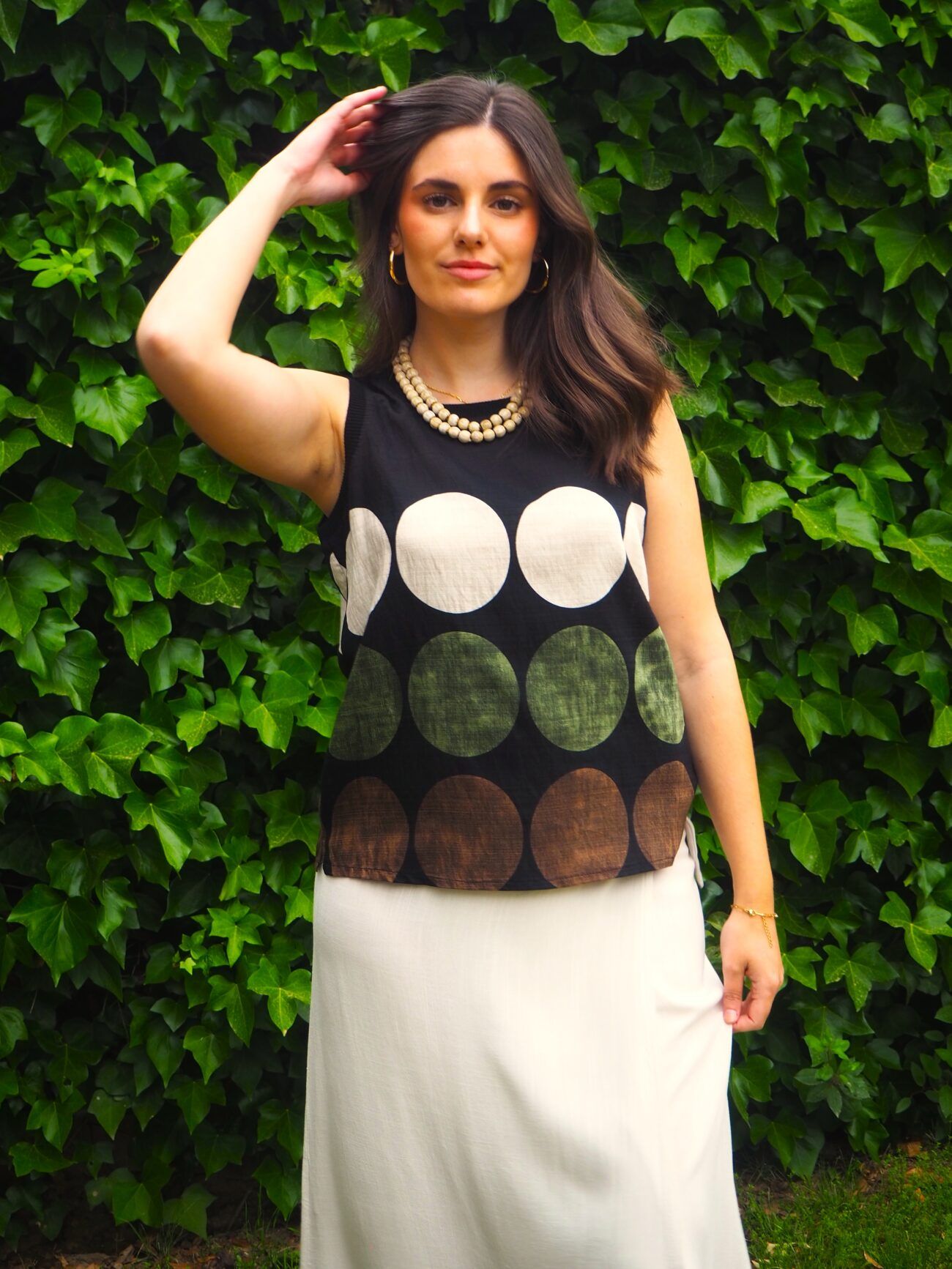 Blusa sisa y cuello redondo conjunto bali mujer
