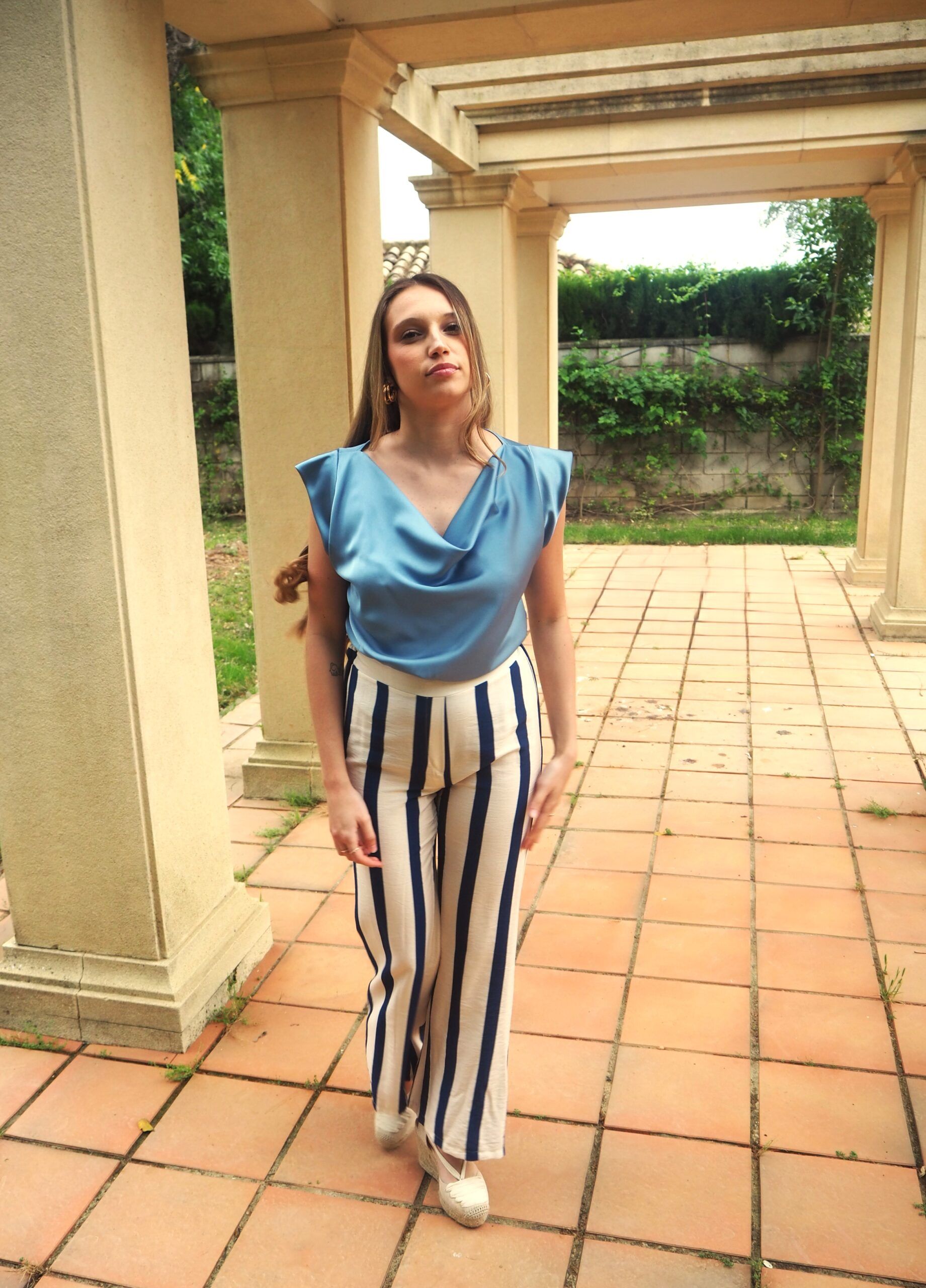 Pantalón raya marinera mujer - Imagen 4