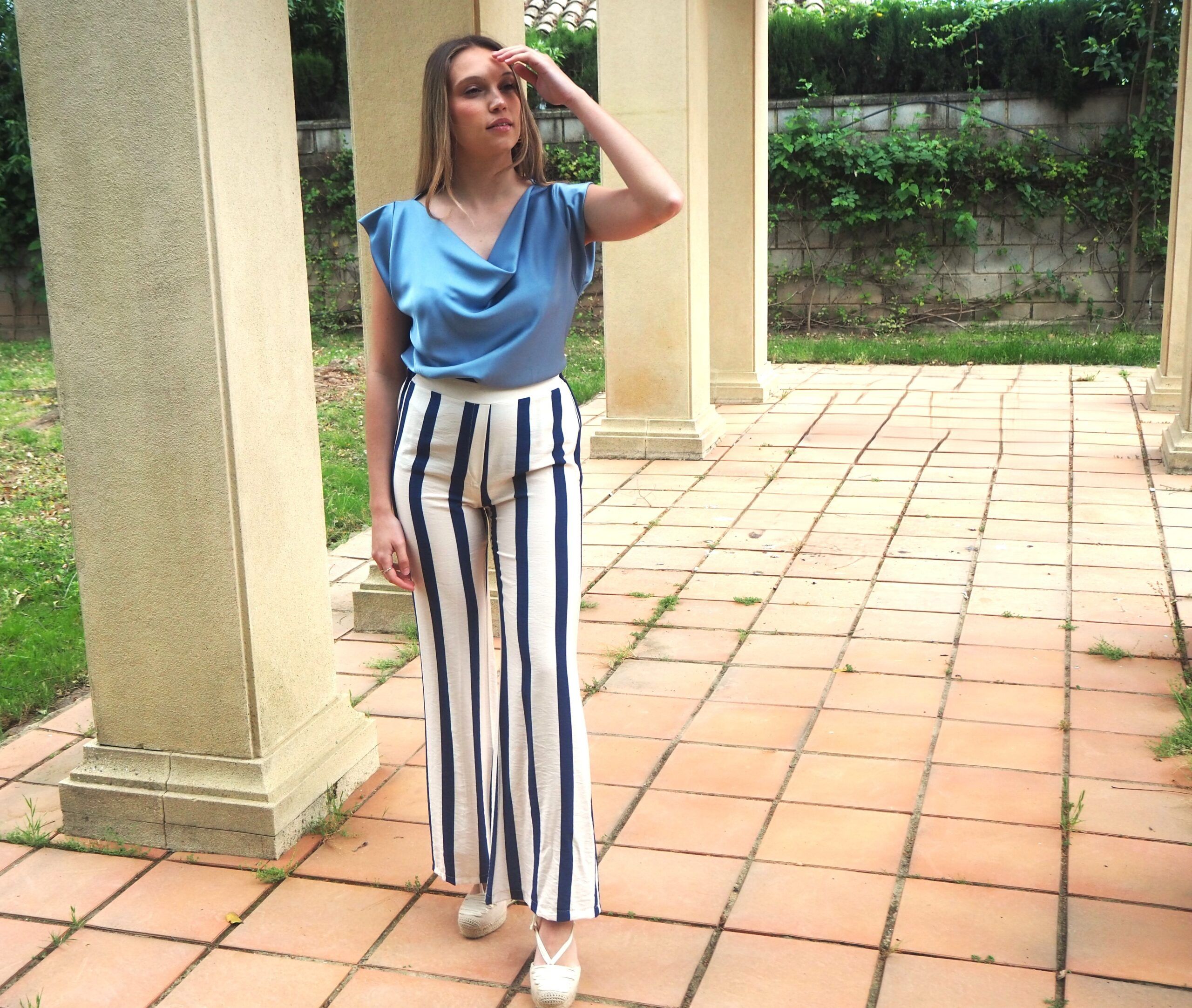 Pantalón raya marinera mujer - Imagen 3