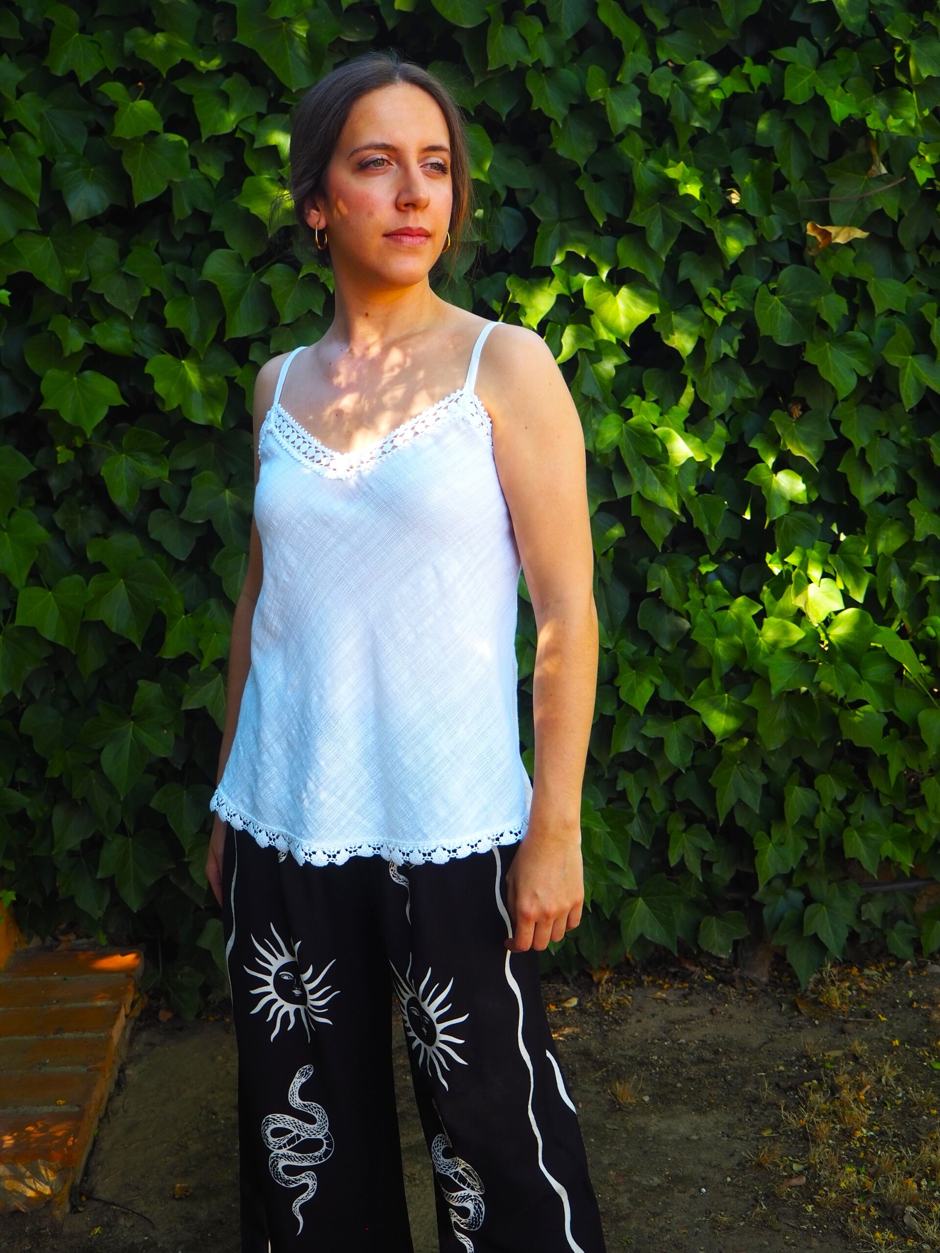 Pantalon recto de tiro alto venus negro - Imagen 3